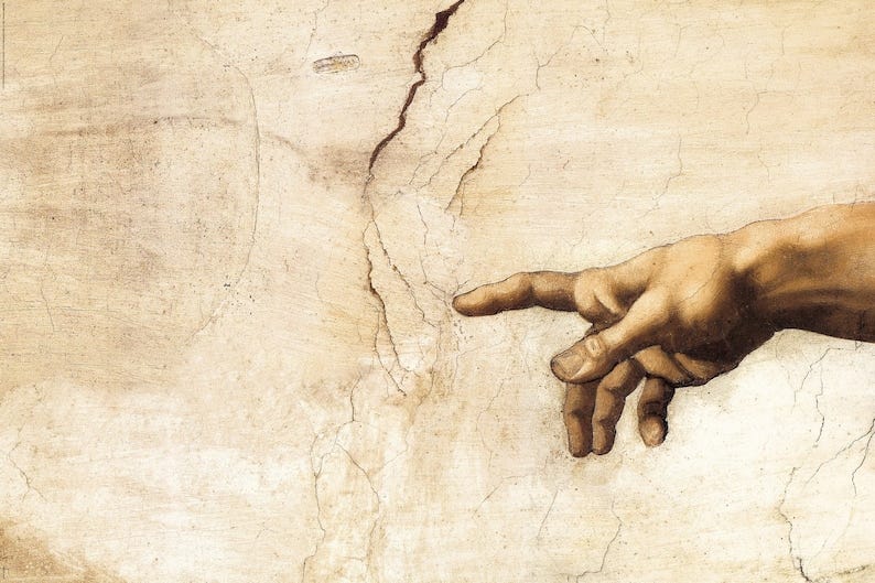 Michelangelo Buonarroti : The Quarantine of Adam Sistine image 1