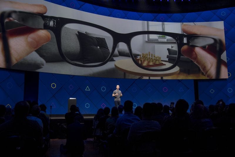 Mark Zuckerberg speaks during the F8 Developers Conference in San Jose in 2017. 