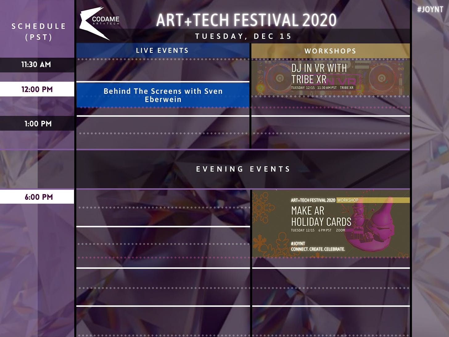 DAY 5: ART+TECH Festival 2020『 JOYNT 』