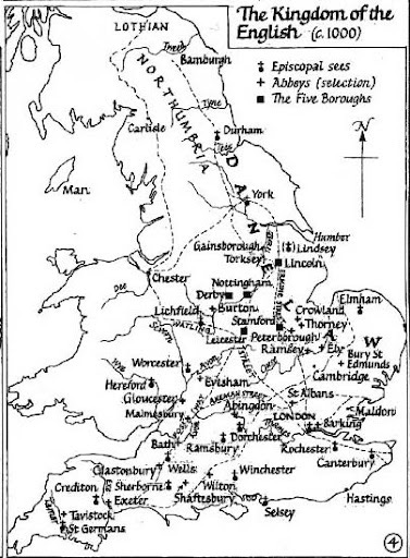 Anglo-Saxons.net : The Kingdom of the English (c. 1000)
