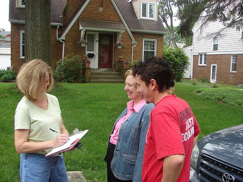 Canvassing for 'We Are Working America' Week