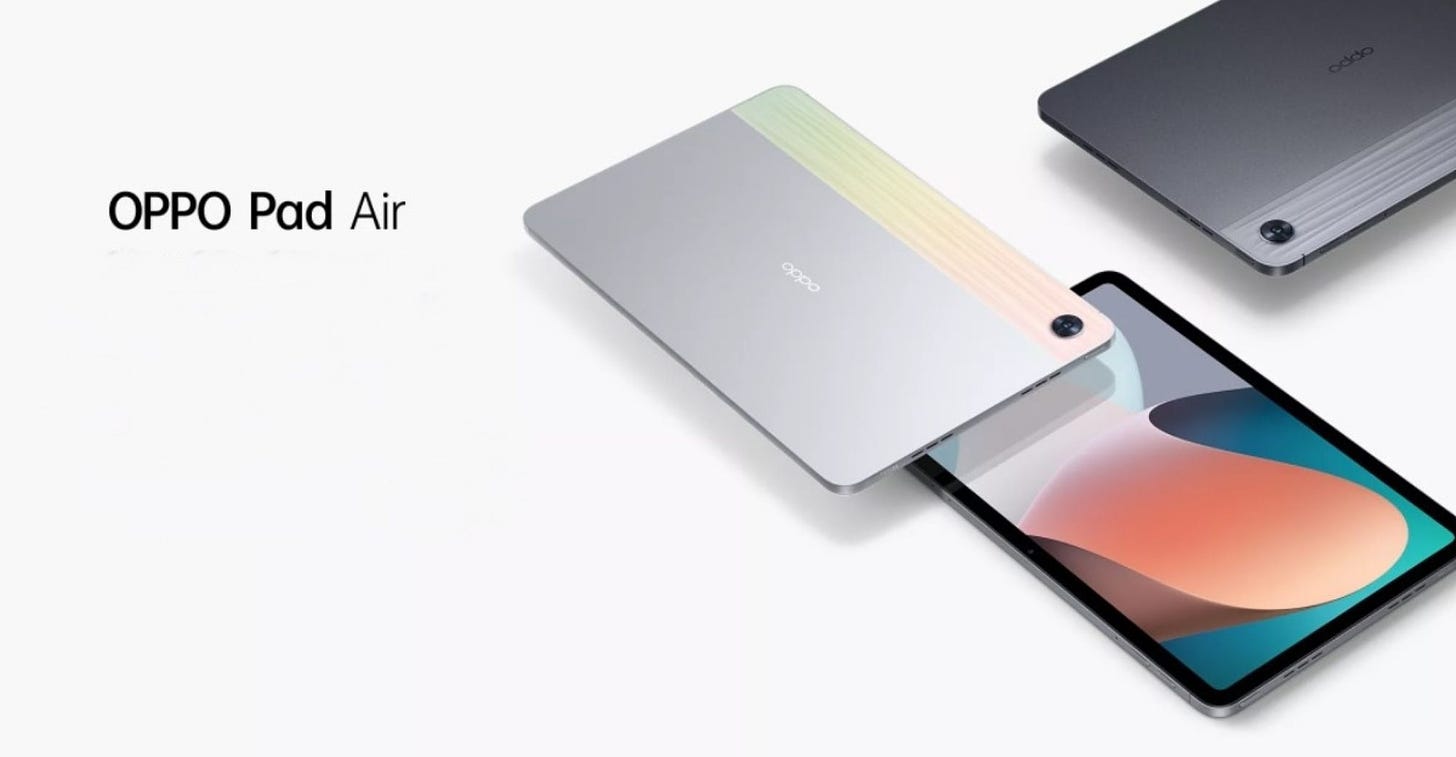 OPPO Pad Air to Be Released May 23