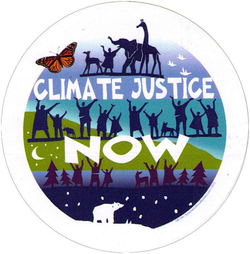 Climate Justice Now - Small Climate Change Environmental Bumper Sticker / Decal | eBay