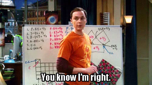 Im Right GIF - You Know Im Right Sheldon Cooper Big Bang Theory - Discover  &amp; Share GIFs