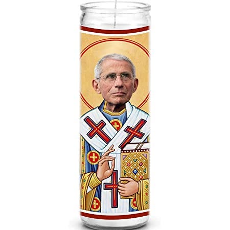 Amazon.com: Fauci Celebrity Prayer Candle - Doctor Fauci Funny Saint Candle  - 8 inch Glass Prayer Votive - 100% Handmade in USA - Funny Celebrity  Novelty Gift : Home &amp; Kitchen