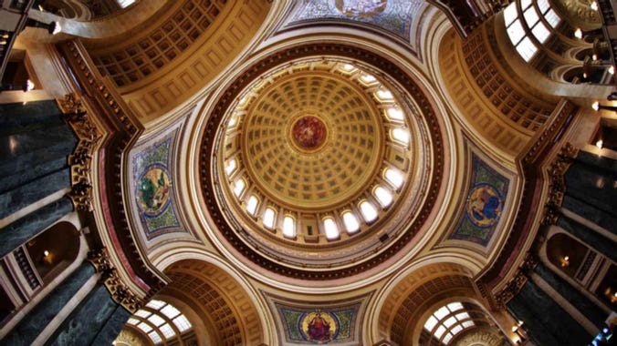 Wisconsin State Capitol - dome interior - modlar.com