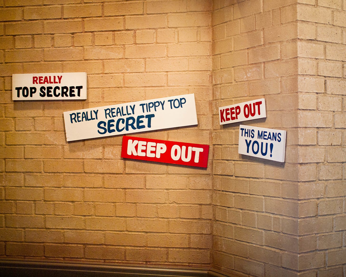'really top secret' signs