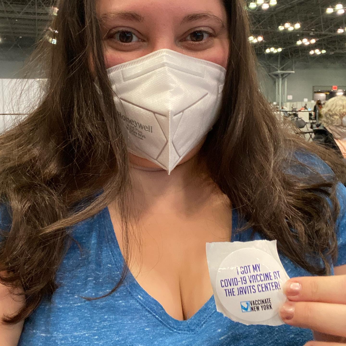 Pfizer vaccine dose 1 at Javits Center