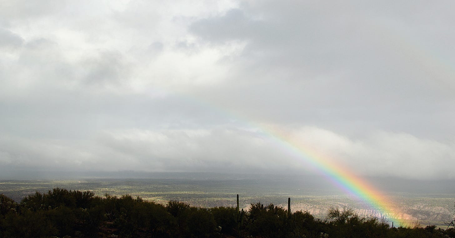 rainbow over San Pedro River Valley