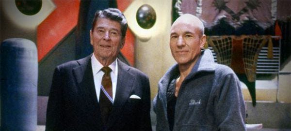 The Time That Ronald Reagan Visited the Set of Star Trek: The Next  Generation - Neatorama