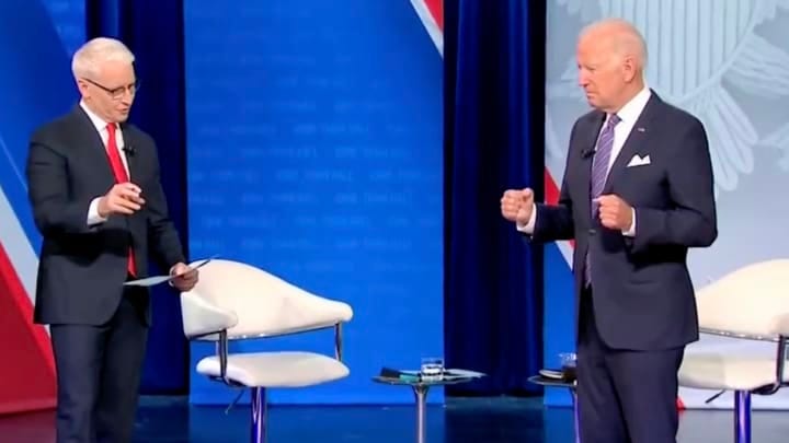 Joe Biden Not Sure What to Do With His Hands During Presidential Town Hall