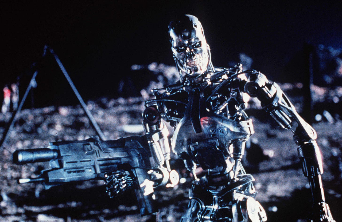An evil robot from Terminator 2.
