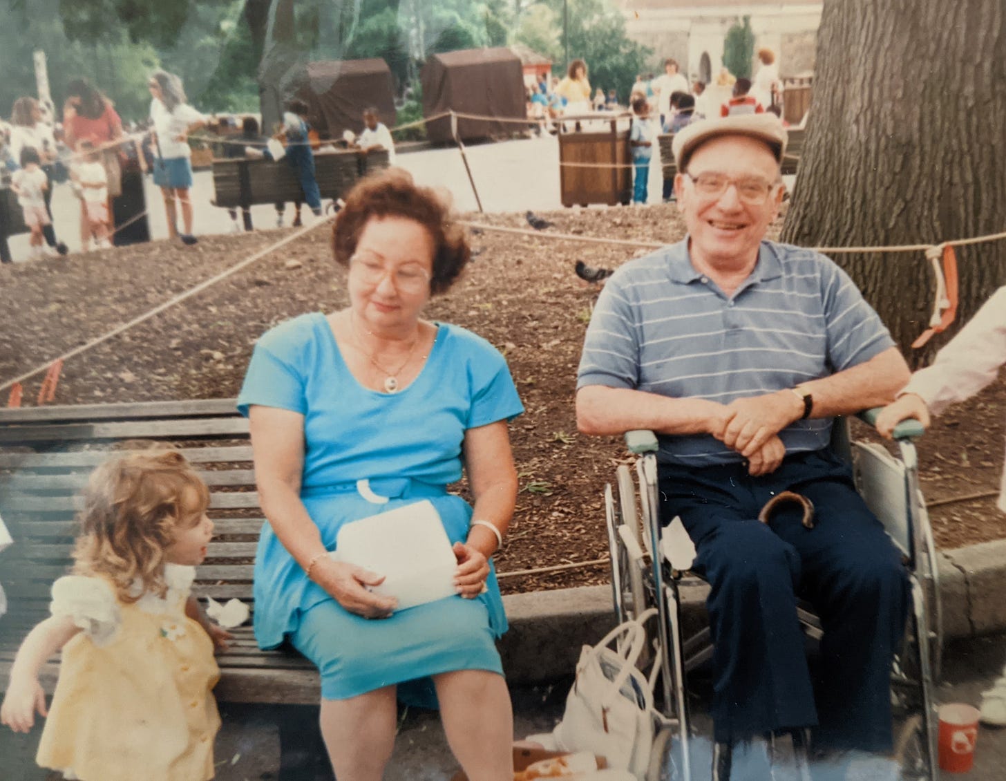 My grandpa in his wheelchair