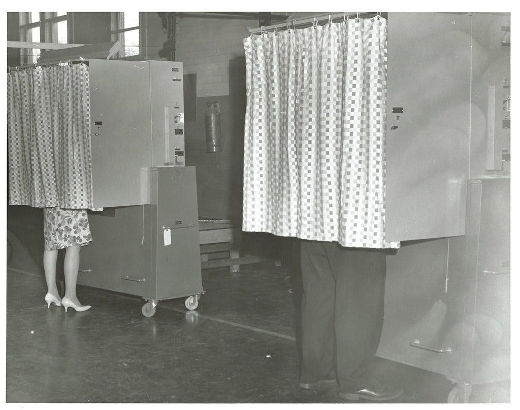 Voting Booths 1966