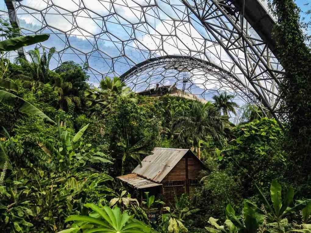 The Malaysian House inside the Rainforest Biome, Eden Project