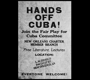 1963 Lee Harvey Oswald Fair Play Cuba Flyer PHOTO John F Kennedy  Assassination | eBay