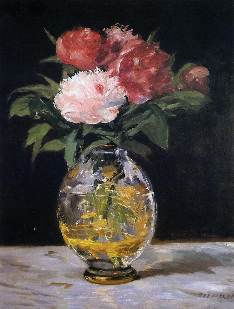 Flower Painting by Manet