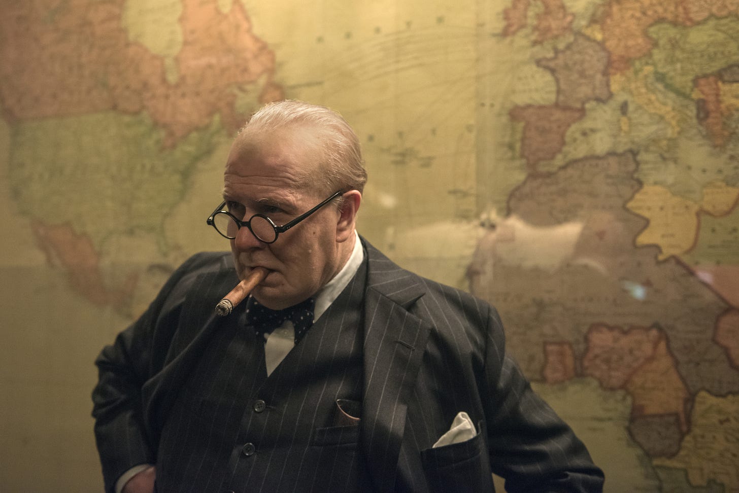 Gary Oldman as Winston Churchill in “Darkest Hour” (2017)