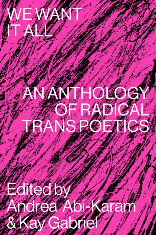This Anthology of Trans Poetics Channels a Spirit of Dissent