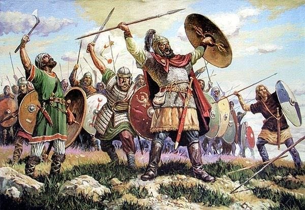 Alemanni in battle 366 AD | Germanic tribes, Ancient warfare, Ancient war