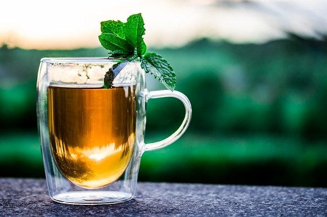 Herbal home remedies- hot teas and fresh and herbs