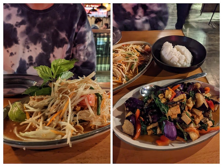 more thai food at kin len thai