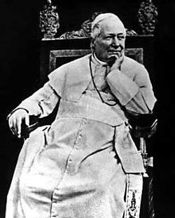 Pio Nono -- Pius IX, who pronounced the doctrine of papal infallibility.