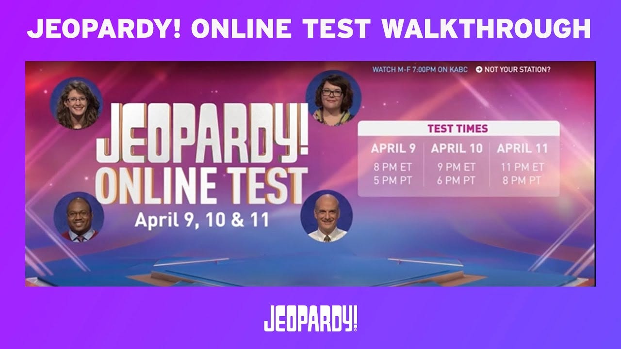 It's Jeopardy! Online Test Day! | JEOPARDY! - YouTube