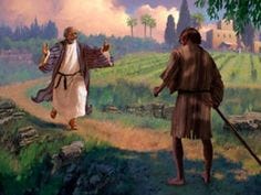 Father runs to embrace son in Jesus' illustration of the Prodigal son.-Luke 15:20
