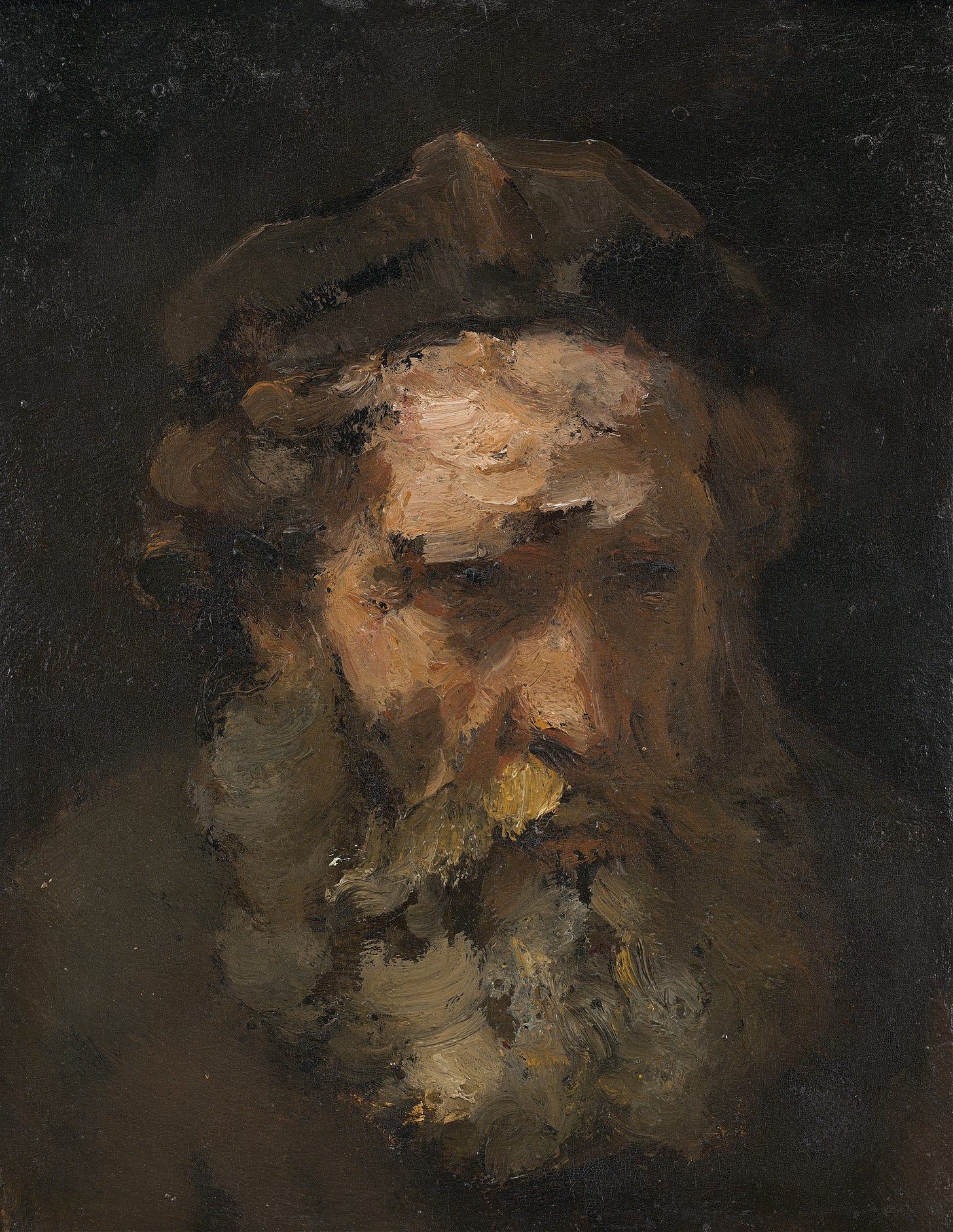 Head of Saint Matthew (probably early 1660s) by Rembrandt van Rijn