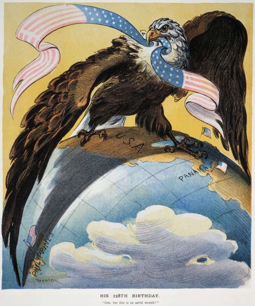 Amazon.com: American Imperialism 1904 Nthe Eagle Of American Imperialism  With Wings Spread From Puerto Rico To The Philippines American Cartoon 1904  By Joseph Keppler Jr Poster Print by (24 x 36): Posters &amp; Prints