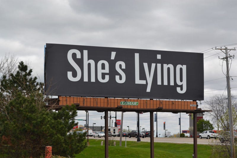 She's Lying | Billboard located in the 7300 block of East St… | Flickr