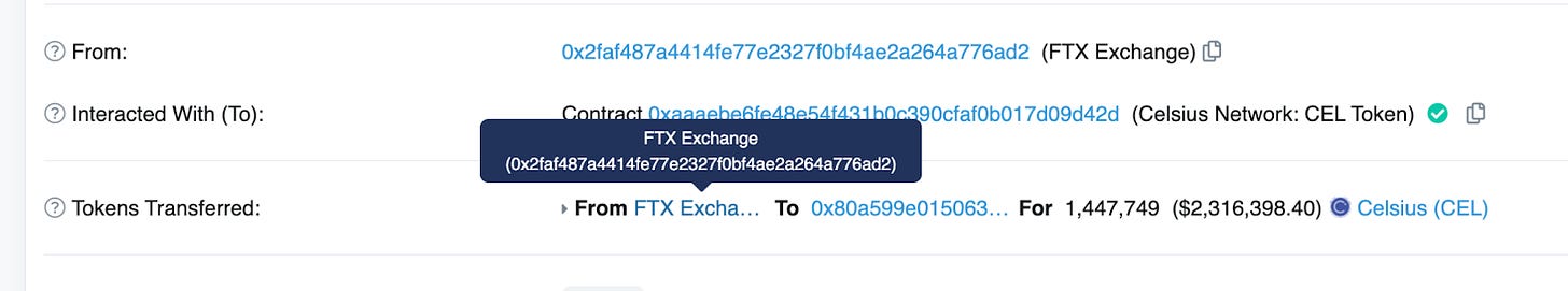 https://etherscan.io/tx/0x42158fc0ed70167c3ae52b6a80f89c7385d04e856868273ddb51d8b70461f892