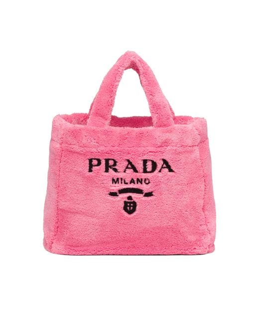 Prada Pink Terry Tote Bag