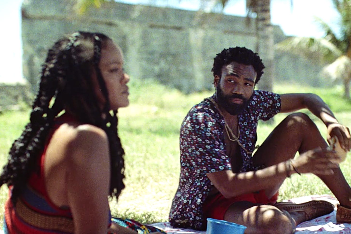 Donald Glover and Riannah star in Guava Island