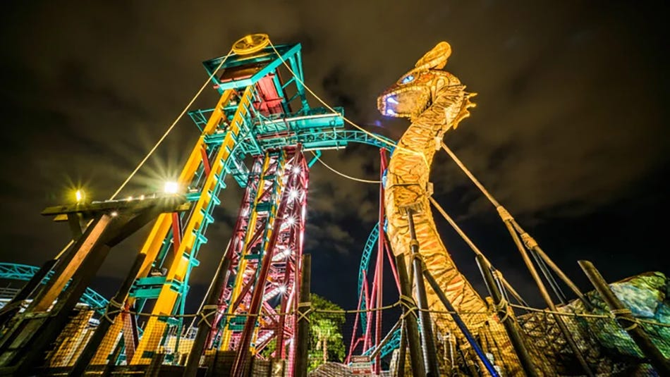Cobras Curse coaster Busch Gardens Tampa
