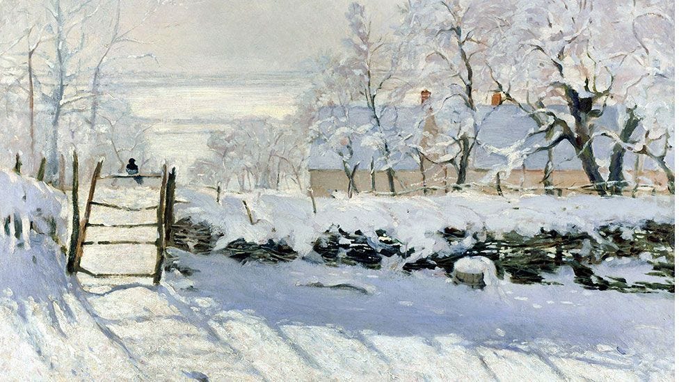 The Magpie by Claude Monet (1868-69)