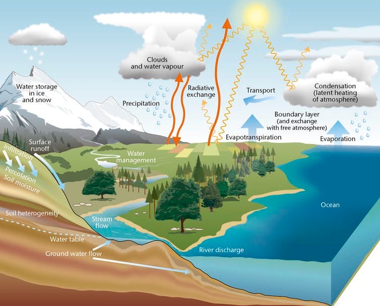 Diagram of water cycle
