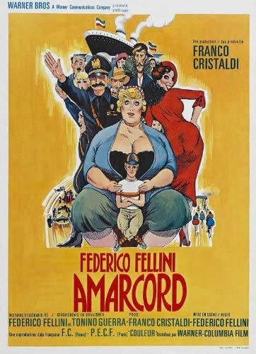 Amarcord Affiche du film Poster Movie Amarcord (27 x 40 In - 69cm x 102cm)  Belgian Style A : Amazon.fr: Cuisine et Maison