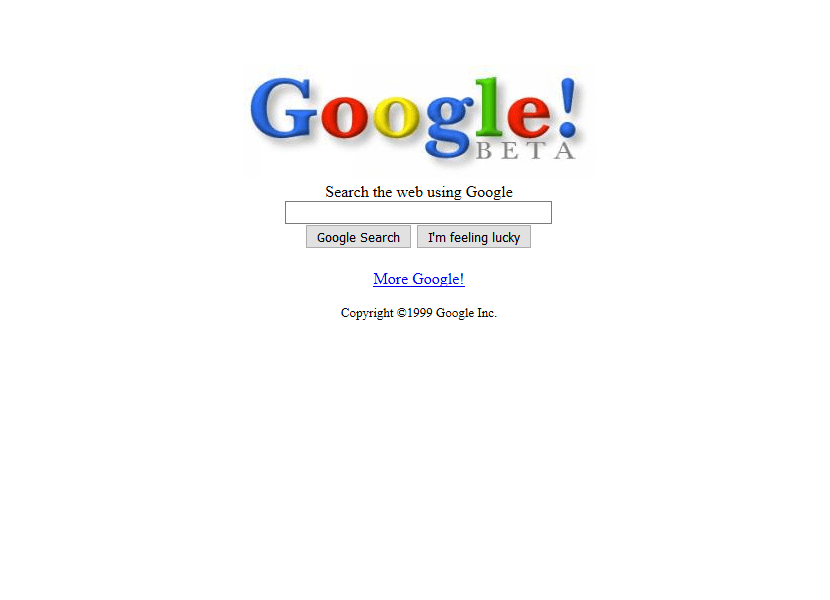 Google en 1999