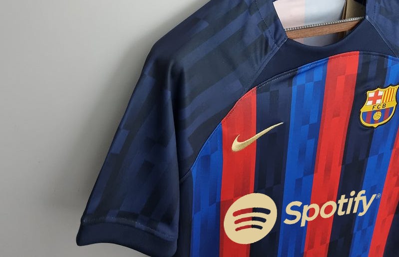 Barcelona leaked home kit for 2022/23 with new sponsor Spotify | Barca  Universal