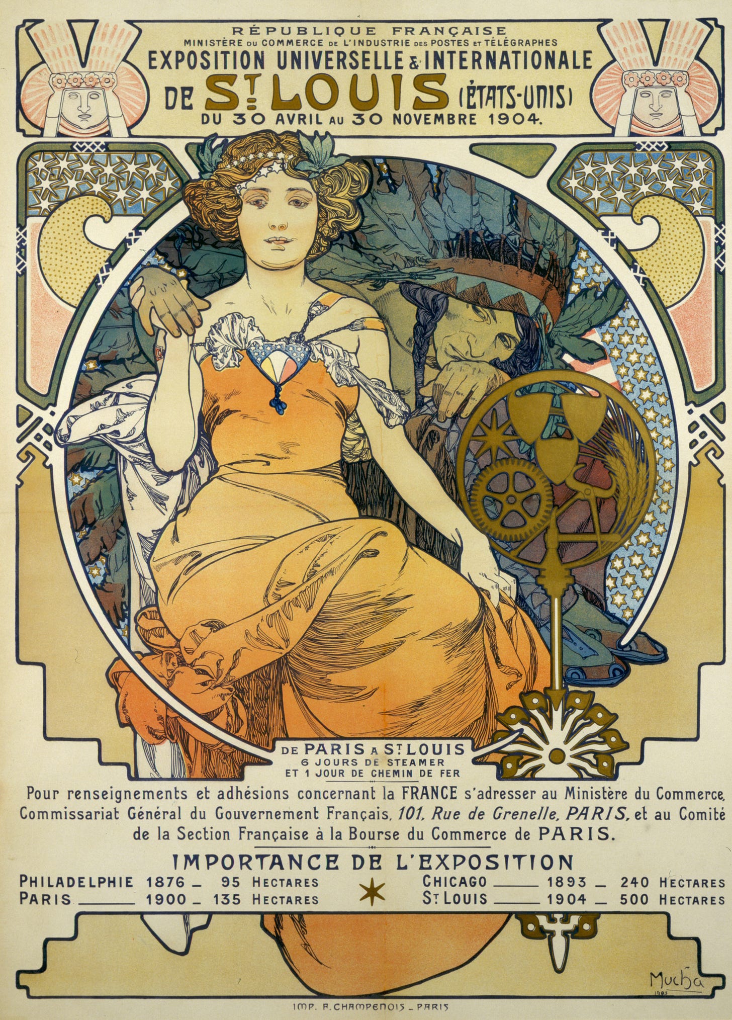 Exposition Universelles Et Internationale De St. Louis (Etats Unis) Du 30 Avril Au 30 Novembre (1903) by Alphonse Mucha