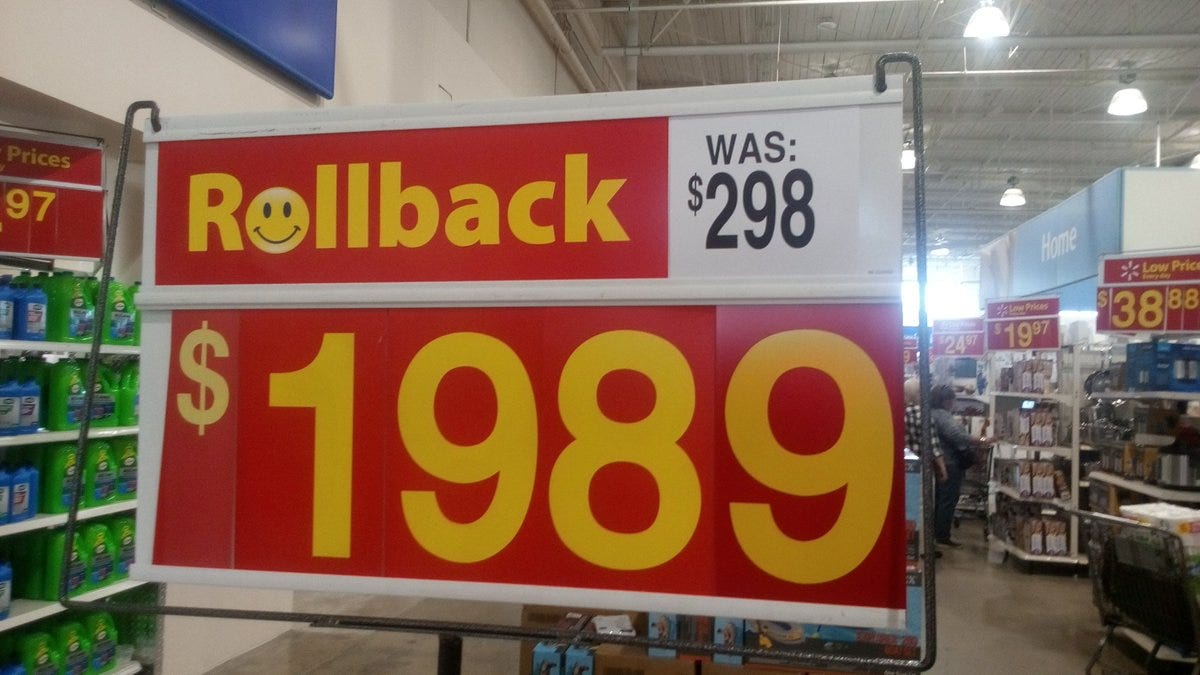Walmart Canada on Twitter: "@MissMo0sey Hello Moosey. The rollback price is  $198.9. We apologize for the confusion." / Twitter