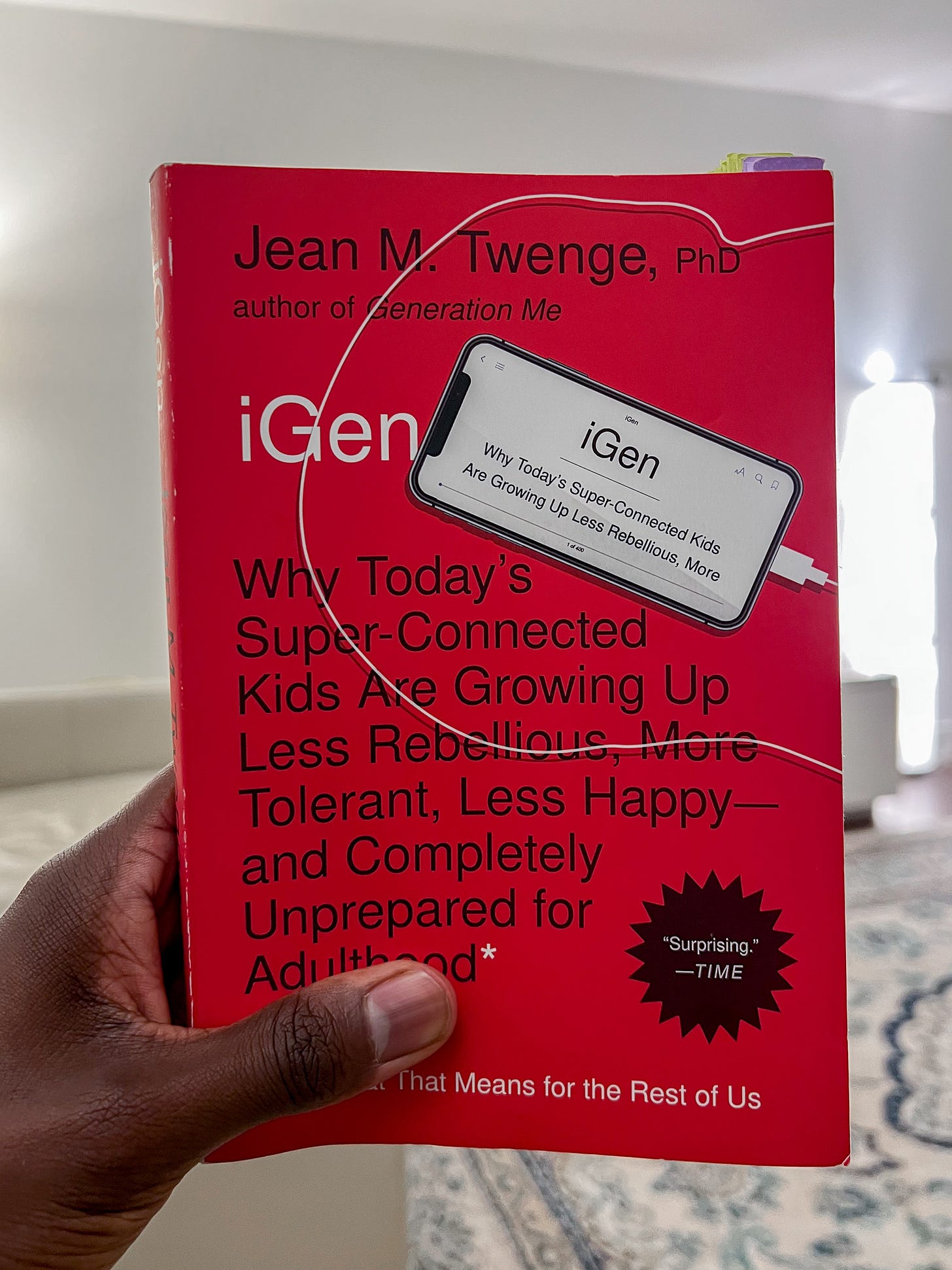 Image of Cover of iGen; Why Today's Super-Connected Kids Are Growing Up Less Rebellious, More Tolerant, Less Happy— and Completely Unprepared for Adulthood.