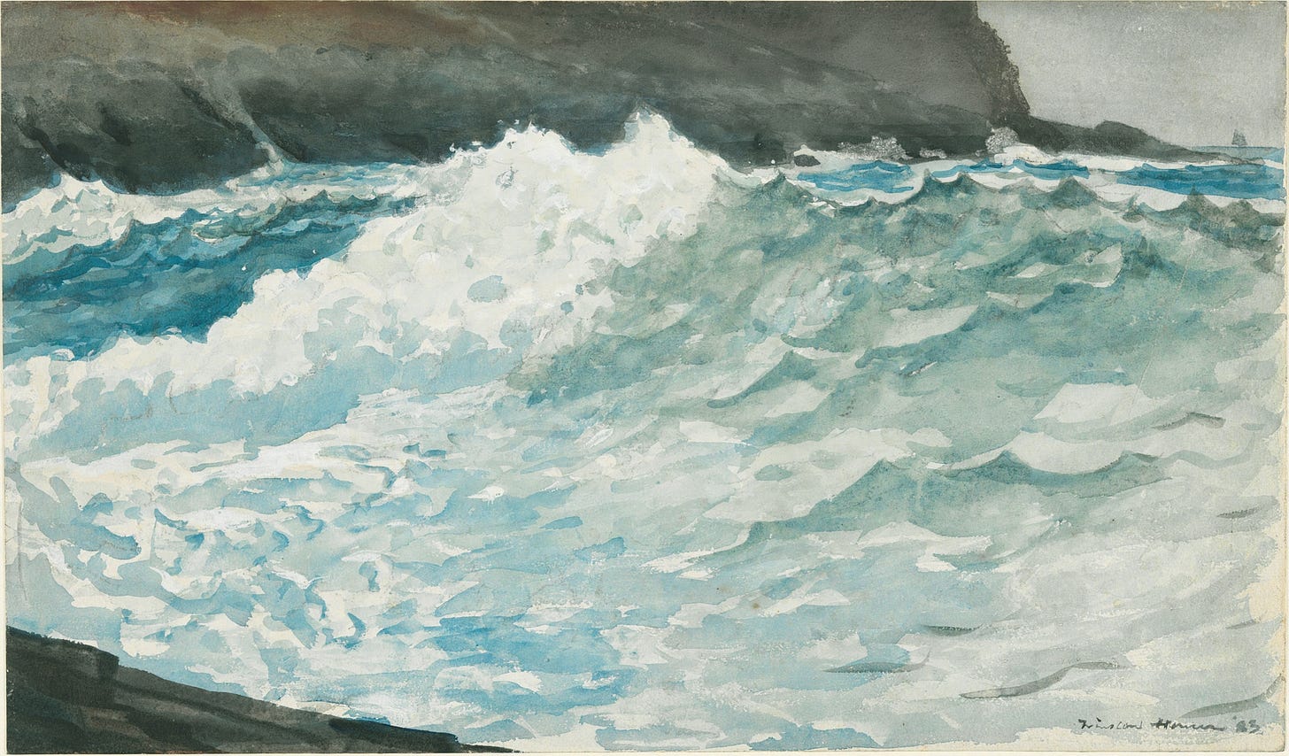 Surf, Prout’s Neck (1883)