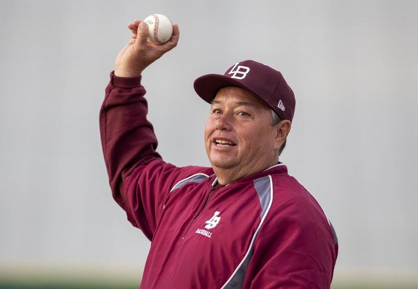 Laguna Beach High School baseball coach Jeff Sears.  
