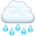 Raincloud emoji
