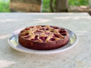 Strawberry Ricotta Cake