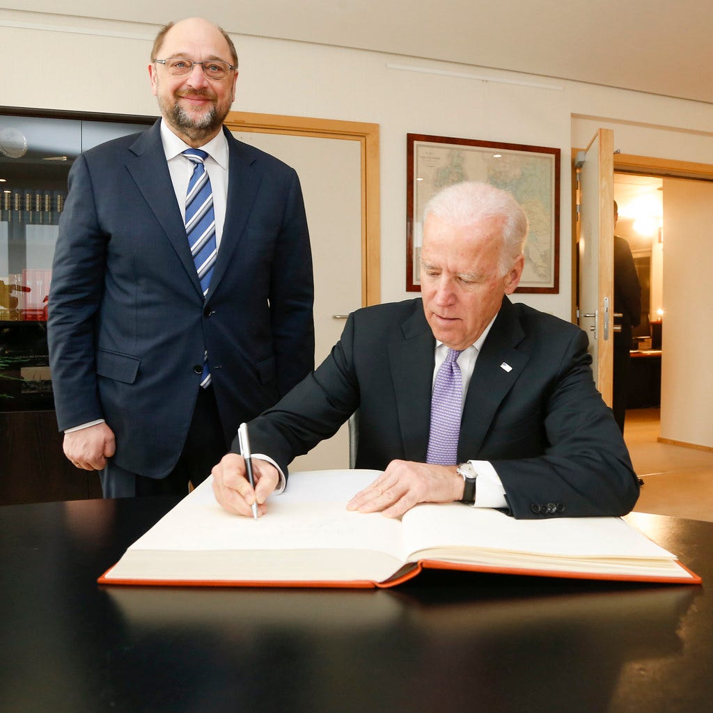 VP Biden signs the Golden Book