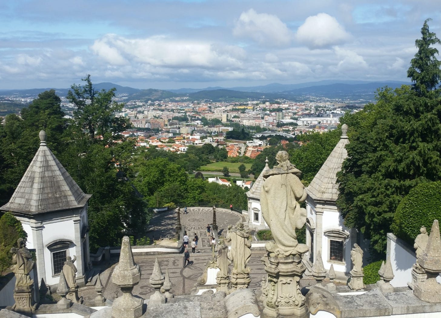 View from the steps of Bom Jesus do Monte